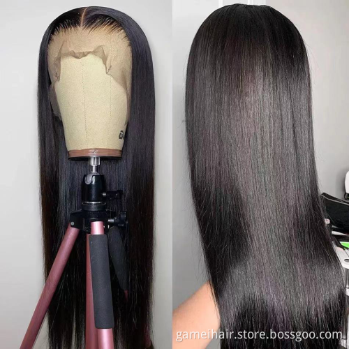 13x6 Hd Transparent Lace Front Human Hair Wigs For Black Women 360 Lace Frontal Wigs Glueless 100% Virgin Full Lace Wig Vendors